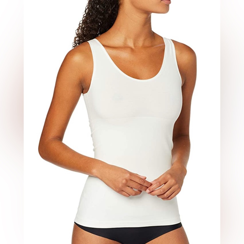 SPANX Firm Tummy-Control Stretch Tank Top, white, Size S NWOT